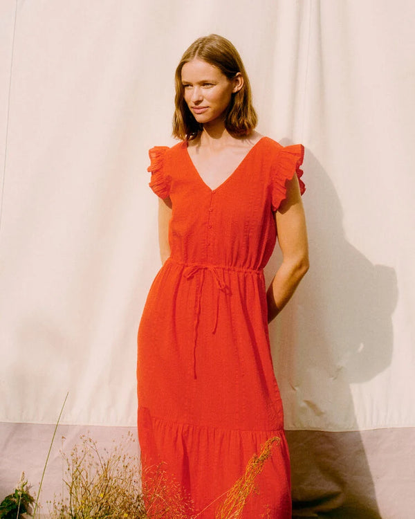 B.Young Lanie Sleeveless Midi Dress - Flame Scarlet [Size 36]