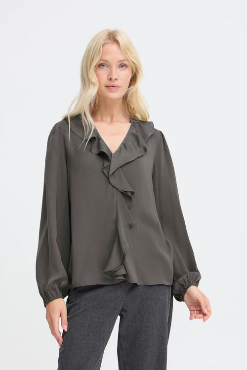 B.young Igomi Blouse - Asphalt