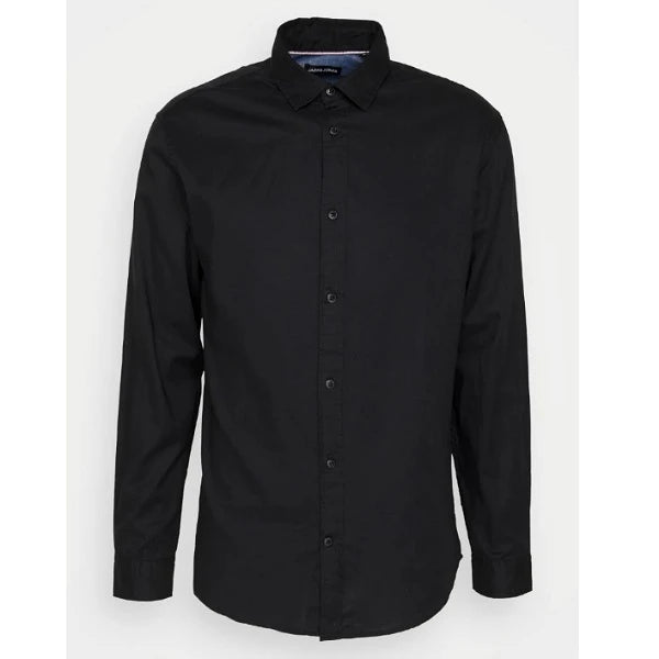 Jack & Jones Jetwill Solid Long Sleeve Shirt LN - Black [Size M]
