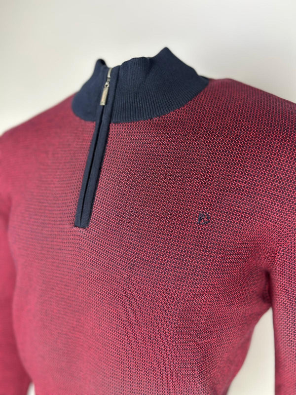 Benetti Milan 1/4 Zip - Bordo [Size M]