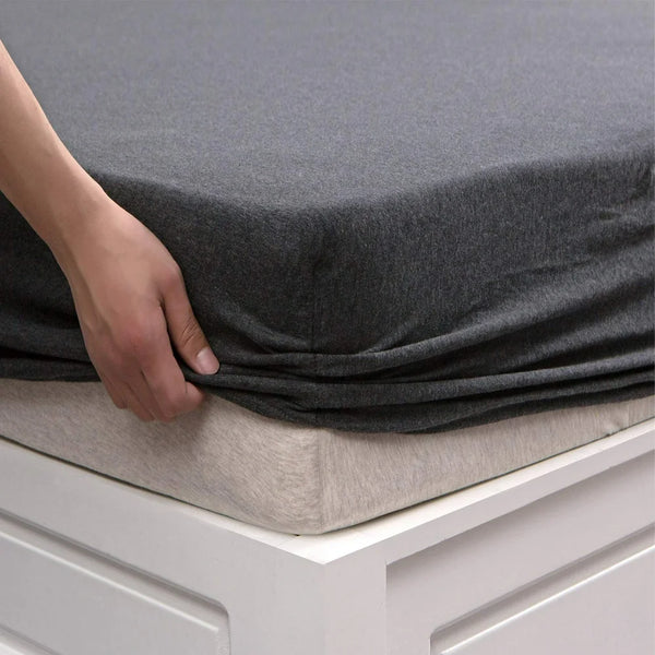 Sleepdown Deep Fitted Sheet 100% Brushed Cotton - Grey