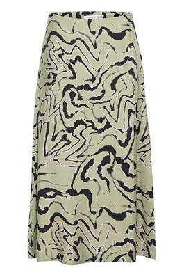 B.Young Ihamma Long Skirt - Tea Abstract