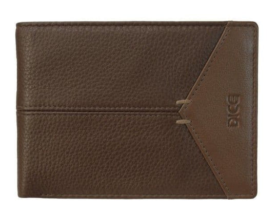 Dice Lewis Billfold Wallet - Dark Brown