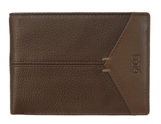 Dice Lewis Driver Wallet - Dark Brown