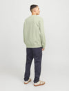 Jack & Jones Chad Branding Sweat Crew - Aqua Grey [Size 2XL]