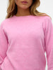 Vero Moda Doffy Long Sleeve O Neck Knit - Prism Pink