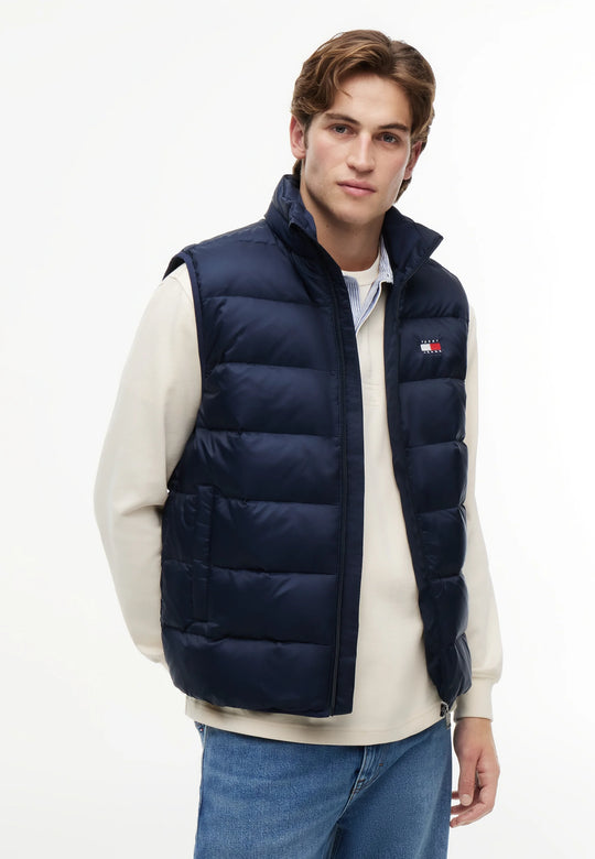 Tommy Jeans Light Down Packable Vest - Dark Blue