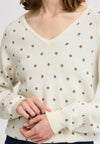 B.young Miran Dot Jumper - Birch Melange