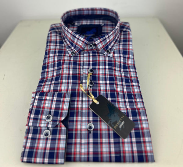 Benetti Victor Shirt - Wine