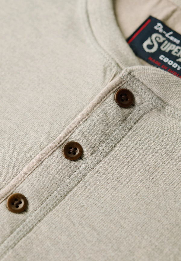 Superdry Merchant Grandad Top - Heritage Grey Grindle