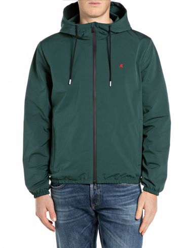 Replay Jacket With Hood M8338A.000.84876.C00U - Dark Green