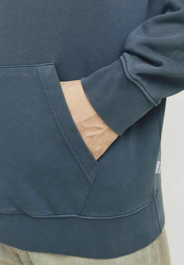 Jack & Jones Charge Faded Sweat Hood - Mood Indigo