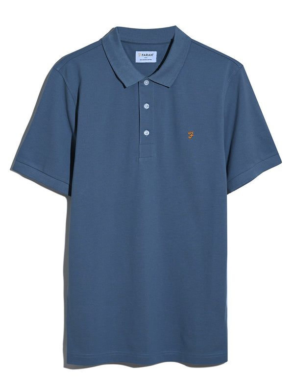 Farah Blanes Short Sleeve Polo - Chalk Blue
