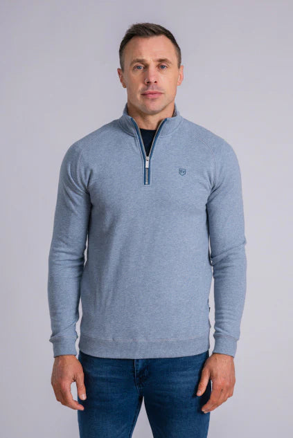 Tommy Bowe XV Kings Falcons Half Zip - Sky Haze