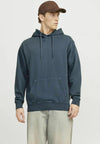Jack & Jones Charge Faded Sweat Hood - Mood Indigo