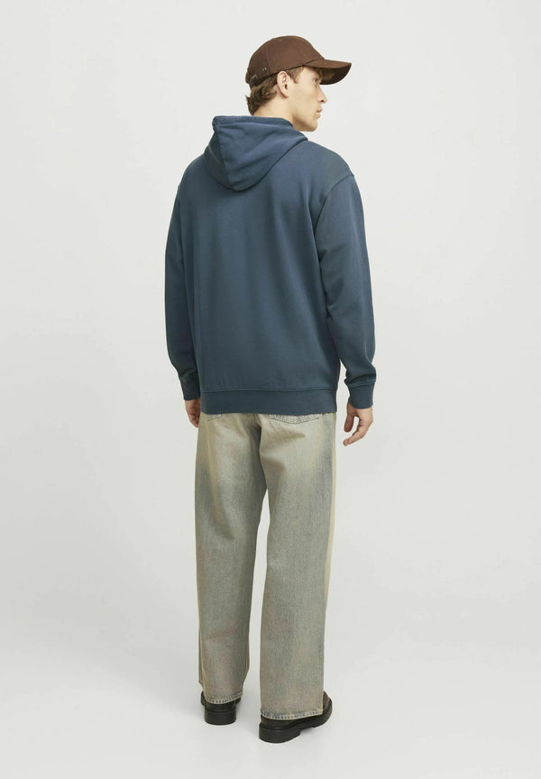 Jack & Jones Charge Faded Sweat Hood - Mood Indigo