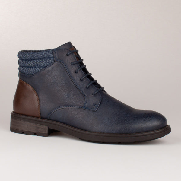 Brent Pope Frankton Laced Ankle Boot - French Blue