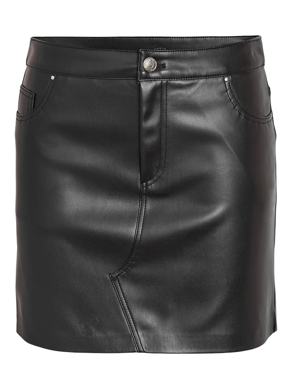 Noisy May Kate PU Skirt - Black