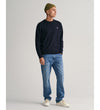 Gant Classic Cotton C-Neck - Evening Blue