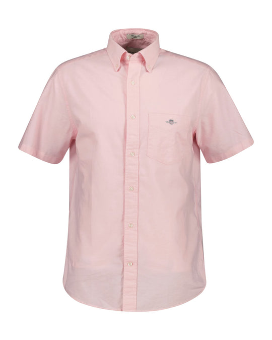 Gant Reg Classic Oxford SS Shirt - Washed Pink