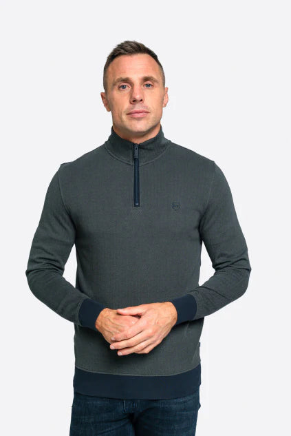 Tommy Bowe XV Kings Genadenal 1/4 Zip - Forest Wave