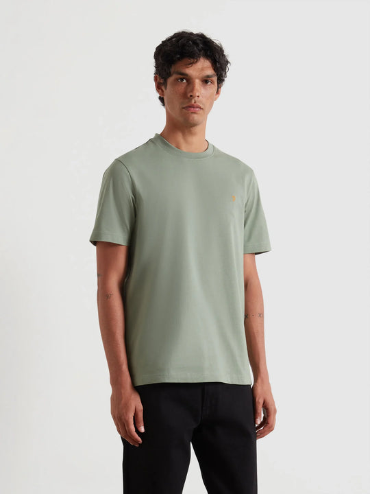 Farah Danny Regular Short Sleeve Tee - Tarragon Green