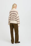 B.Young Monna Stripe Jumper - Birch Melange