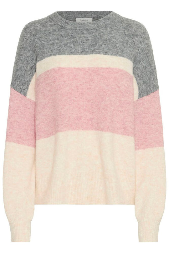 B.young Omea Flower Jumper - Pale Mauve Mix