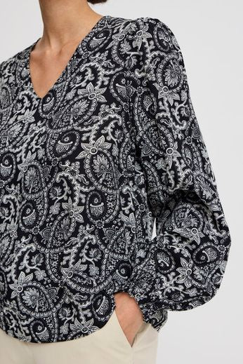 B.Young Gizel Blouse - Black Mix