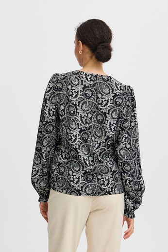 B.Young Gizel Blouse - Black Mix