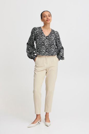 B.Young Gizel Blouse - Black Mix