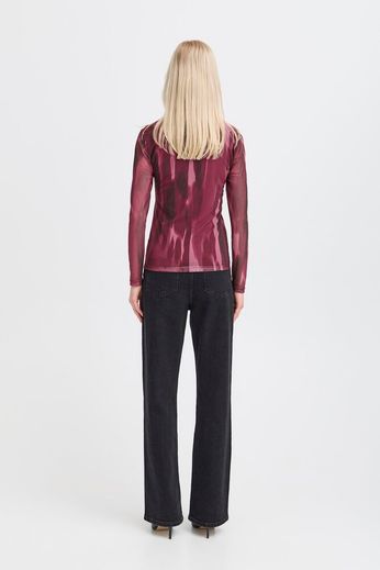 B.Young Paloma Mesh Long Sleeve Top