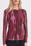 B.Young Paloma Mesh Long Sleeve Top