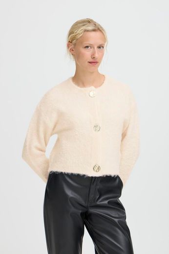 B.Young Manta Cardigan - Birch Melange
