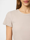 Pieces May Short Sleeve Tee - Silver Gray