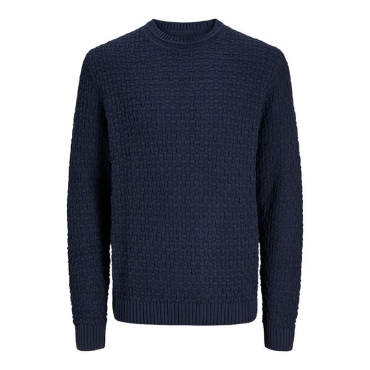 Jack & Jones Jamie Crew Neck Long Sleeve Knit  - Night Sky