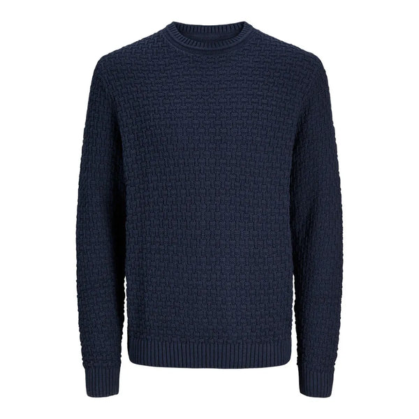 Jack & Jones Jamie Crew Neck Long Sleeve Knit  - Night Sky