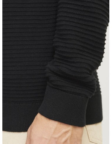 Jack & Jones Otto Knit Crew Neck - Black