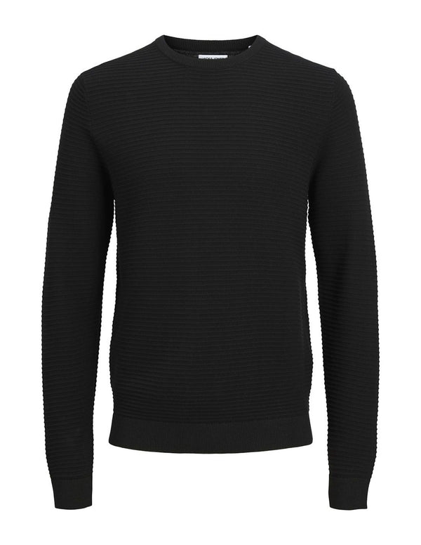 Jack & Jones Otto Knit Crew Neck - Black