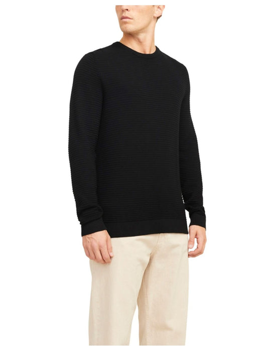 Jack & Jones Otto Knit Crew Neck - Black