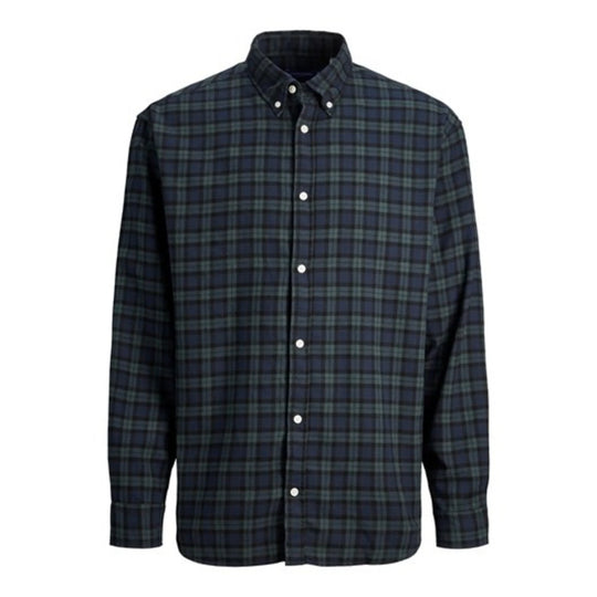 Jack & Jones Cozy Flannel Check Shirt - Navy Blazer