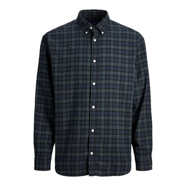 Jack & Jones Cozy Flannel Check Shirt LS CH - Navy Blazer