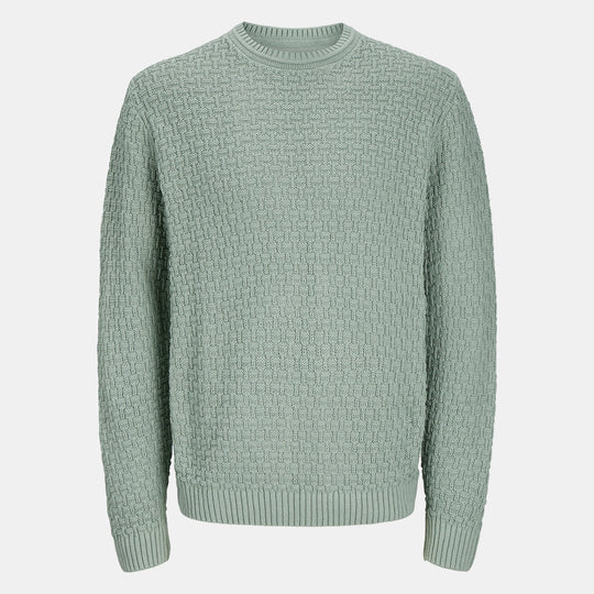 Jack & Jones Jamie Crew Neck Long Sleeve Knit  - Lily Pad