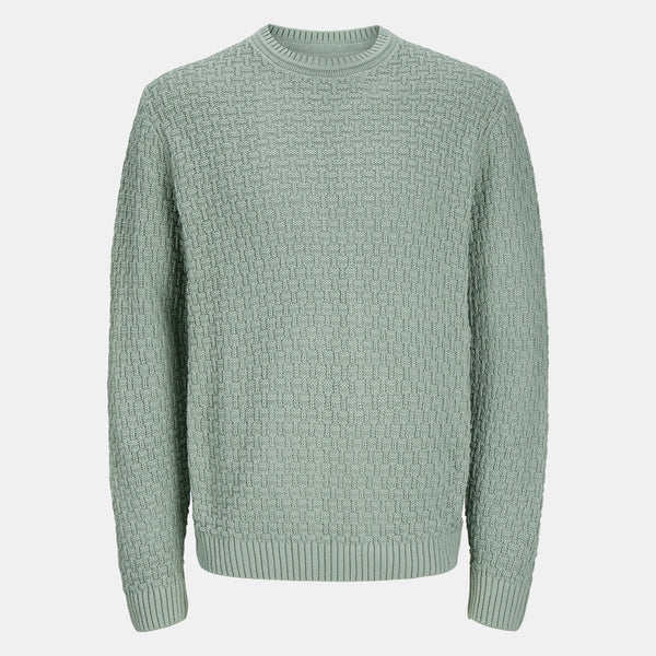 Jack & Jones Jamie Crew Neck Long Sleeve Knit  - Lily Pad