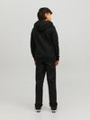 Jack & Jones Space Logo Sweat Zip Hood - Black