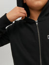 Jack & Jones Space Logo Sweat Zip Hood - Black