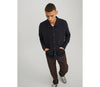 Jack & Jones Structure Hybrid Sweat Jacket - Perfect Navy