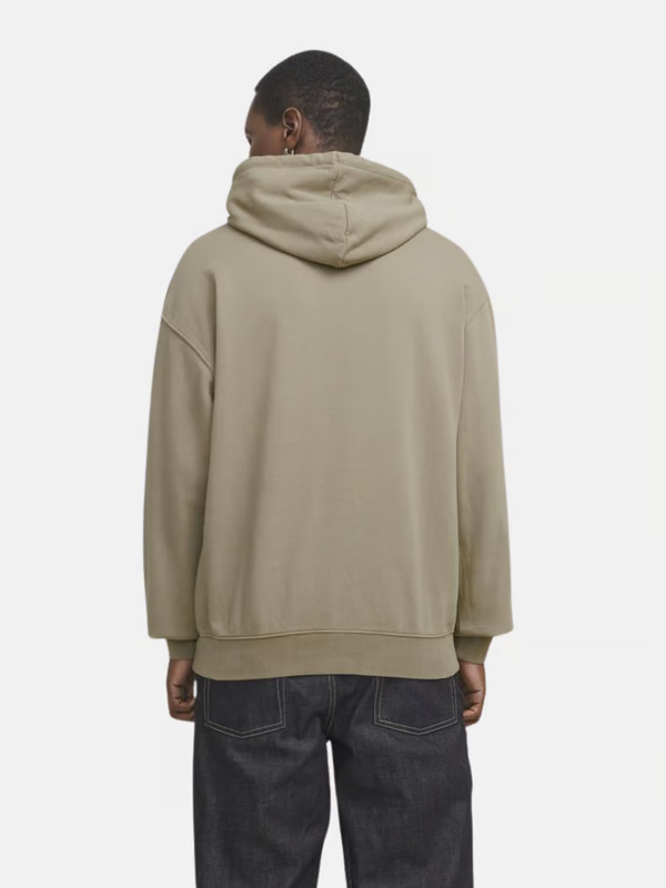 Jack & Jones Charge Faded Sweat Hood - Silver Sage