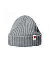 Jack & Jones RDD Knit Short Beanie - Grey Melange