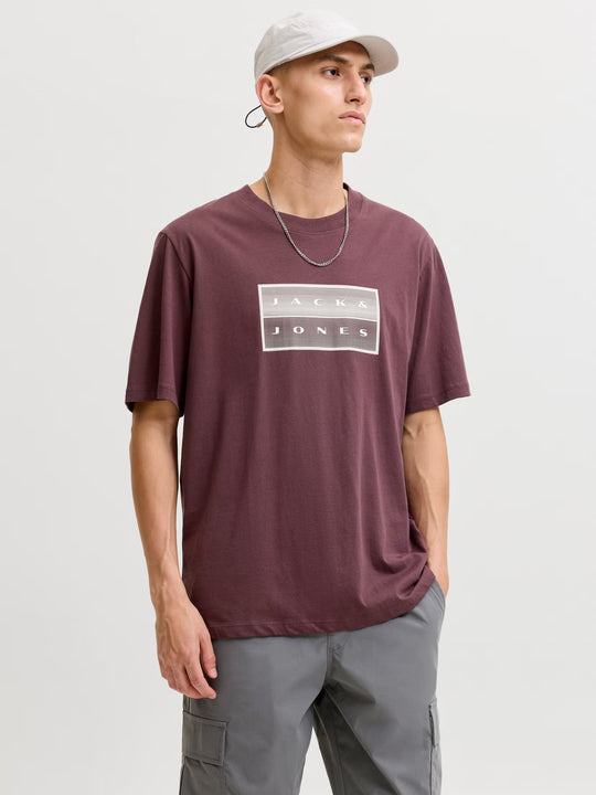 Jack & Jones Fusion Box Print - Fudge